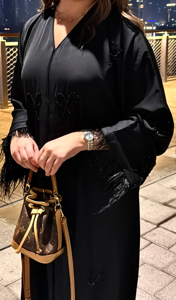 ABAYA NESSAYEM [ black ] - Image 4