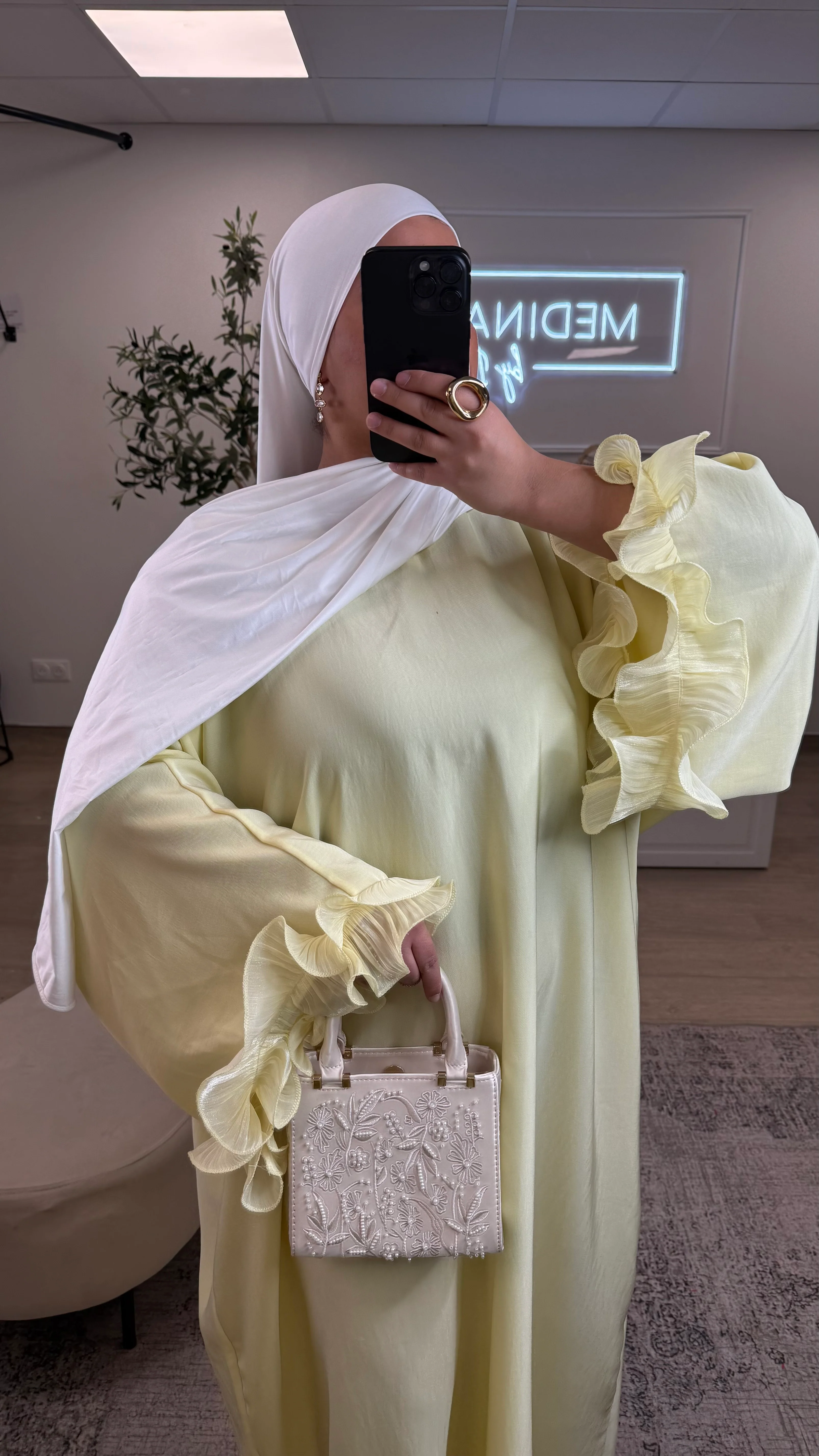 ABAYA SYRA [ jaune ] - Image 2