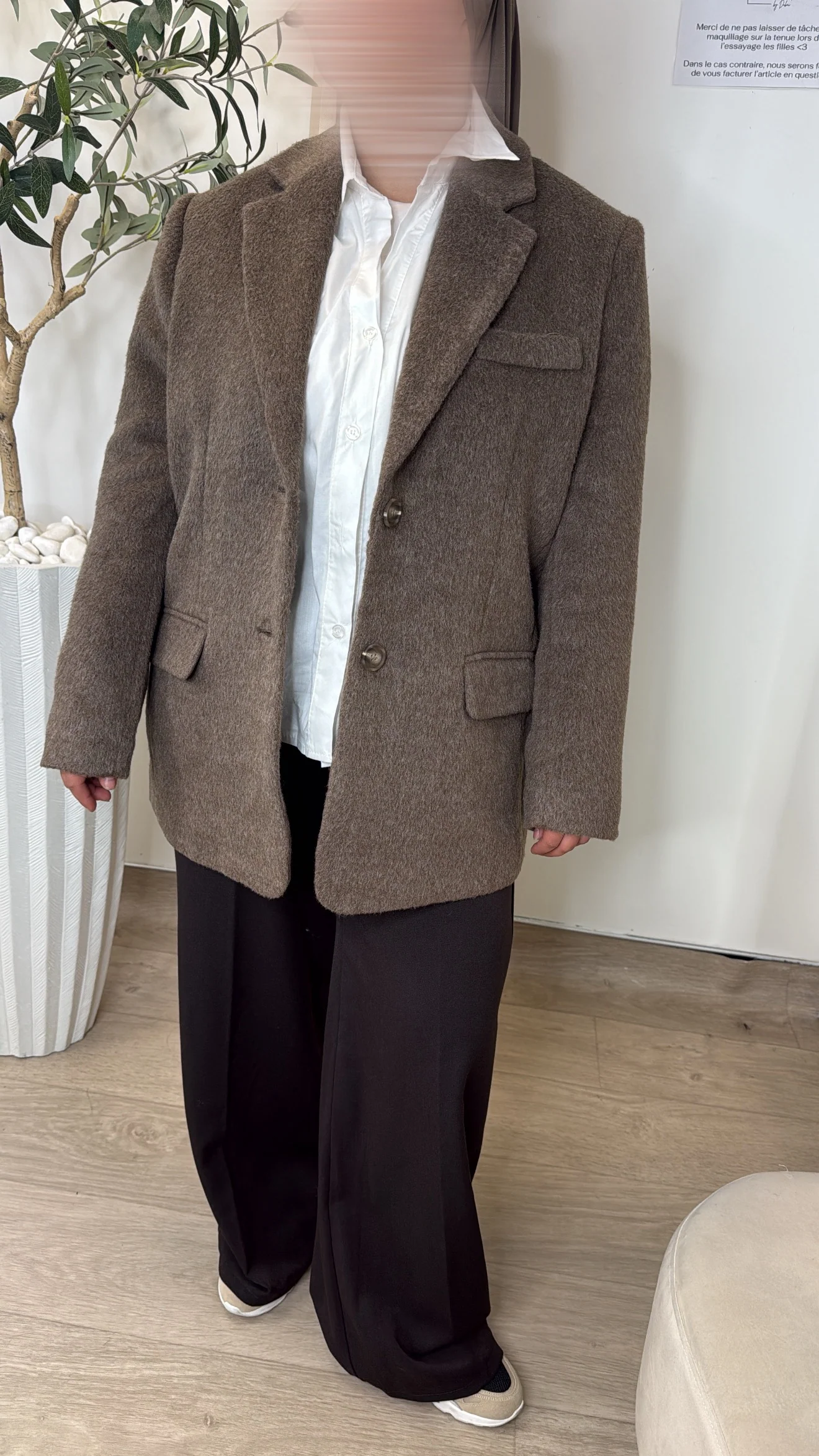 BLAZER AUBE [ choco ] - Image 4