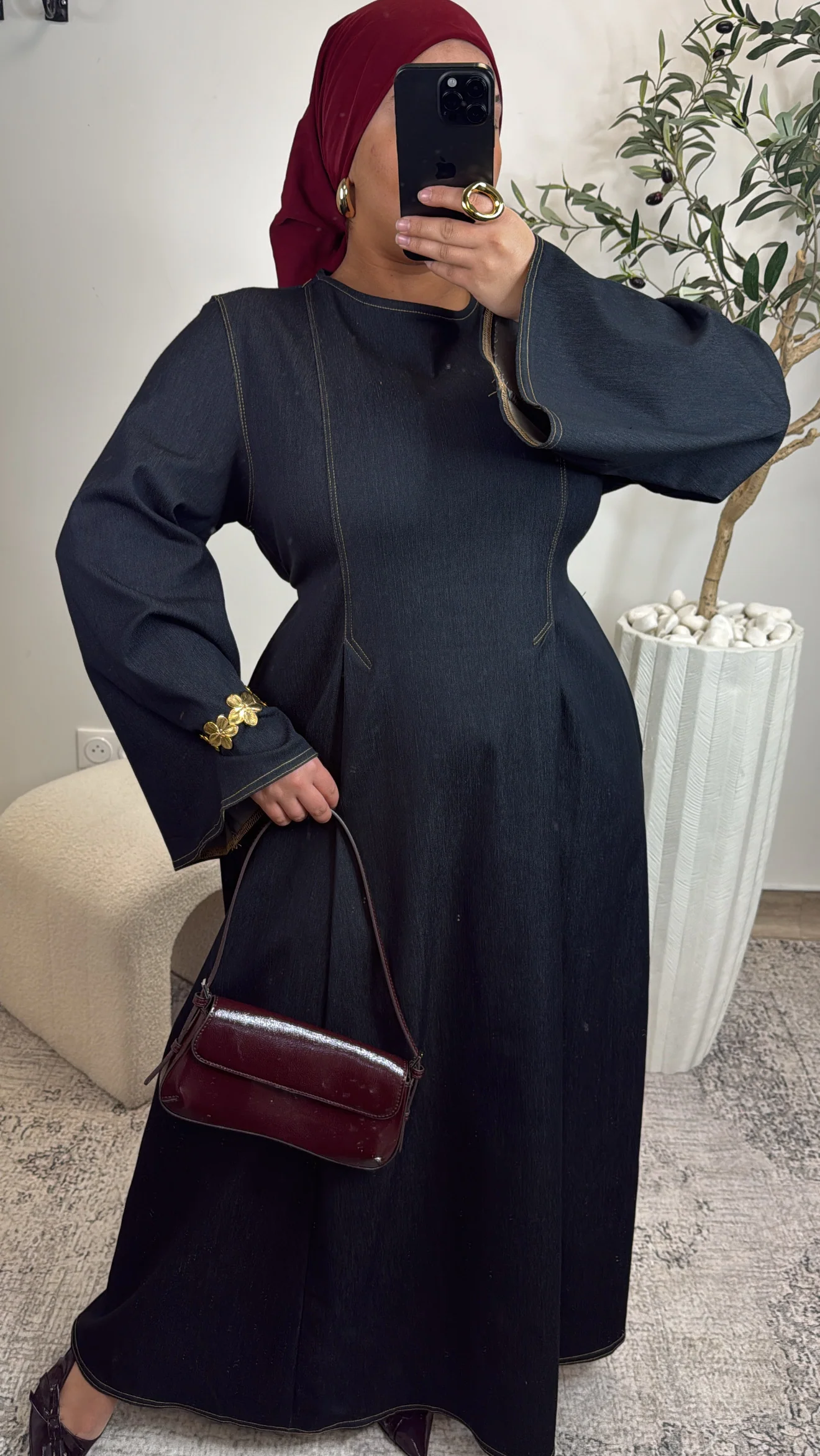 ROBE EN JEANS CINTRÉ [ BLEU ] - Image 3